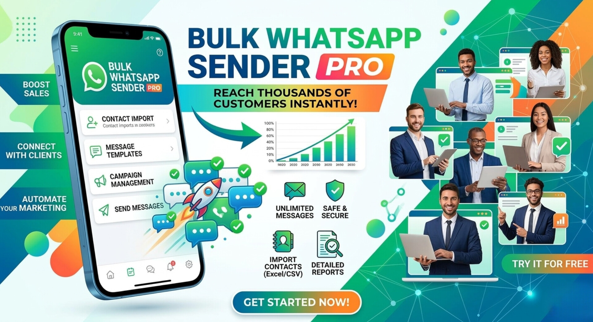 Bulk WhatsApp Sender Pro Logo